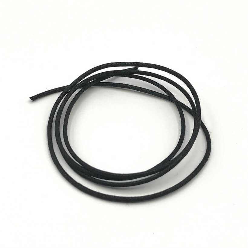 Schwarzes Baumwollarmband