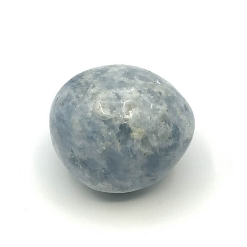 Blauer Calcit Trommelstein