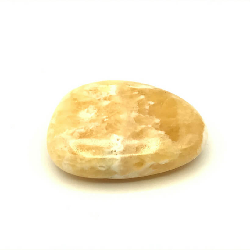 Orangener Calcit Seifenstein