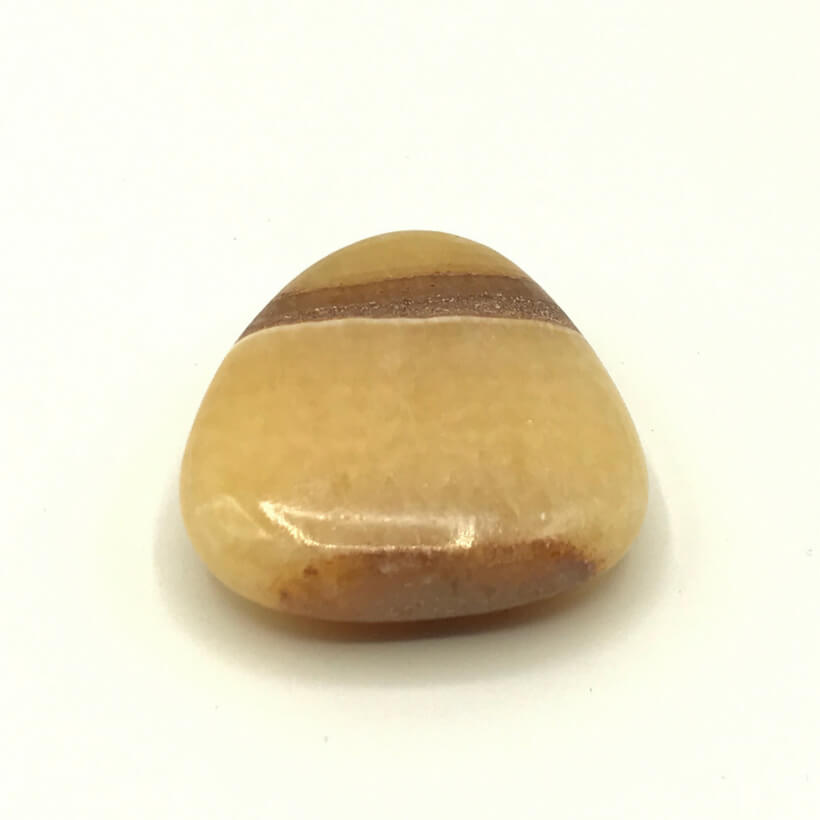 Orangener Calcit Seifenstein