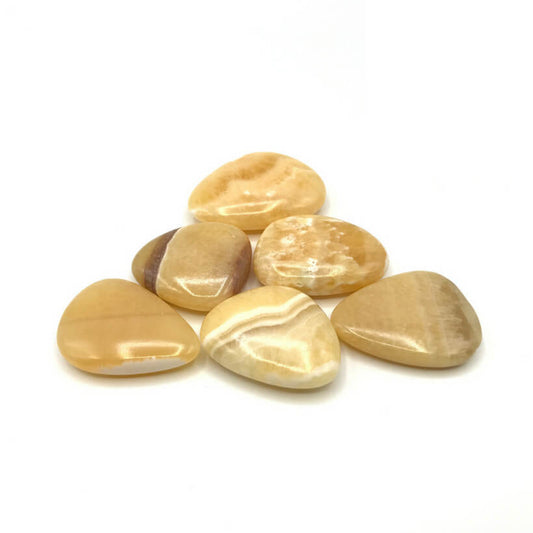 Orangener Calcit Seifenstein