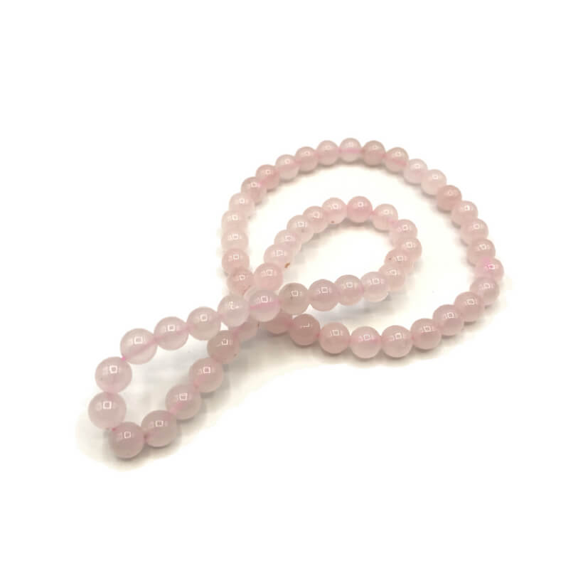 Armband Rosenquarz-Perlen