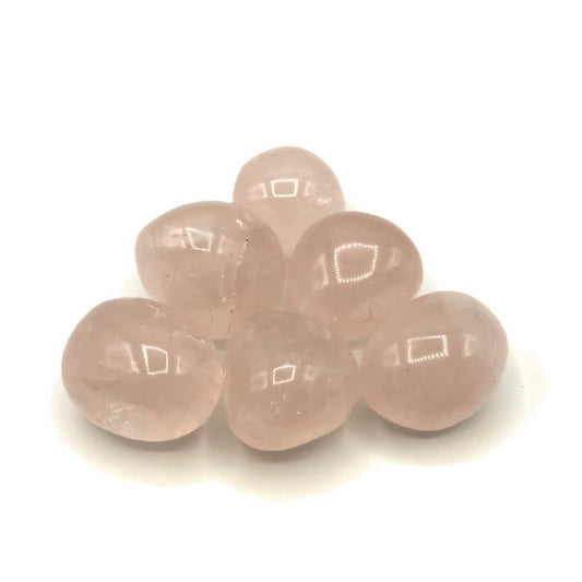 Rosenquarz Trommelstein