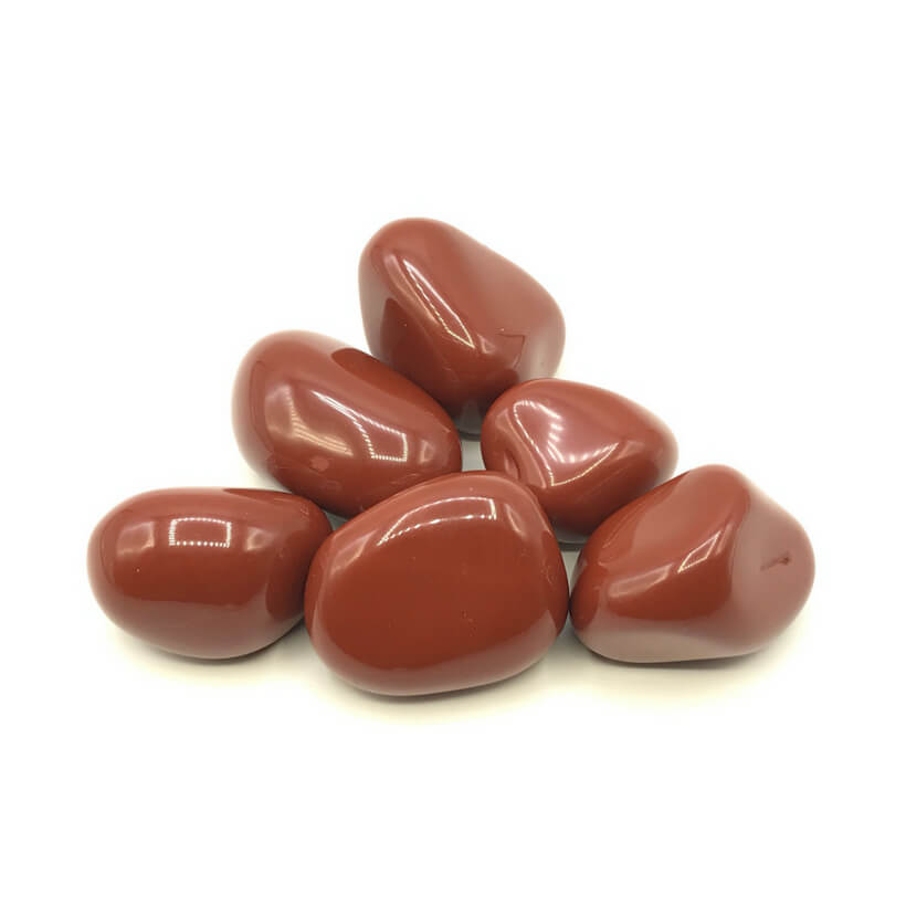 Roter Jaspis Trommelstein