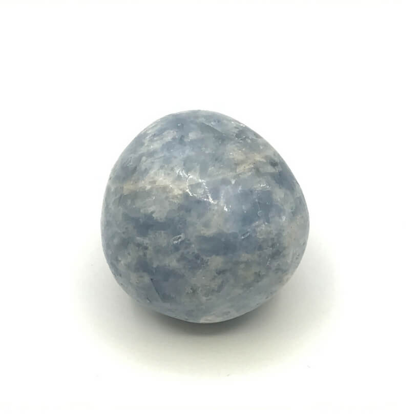 Blauer Calcit Trommelstein