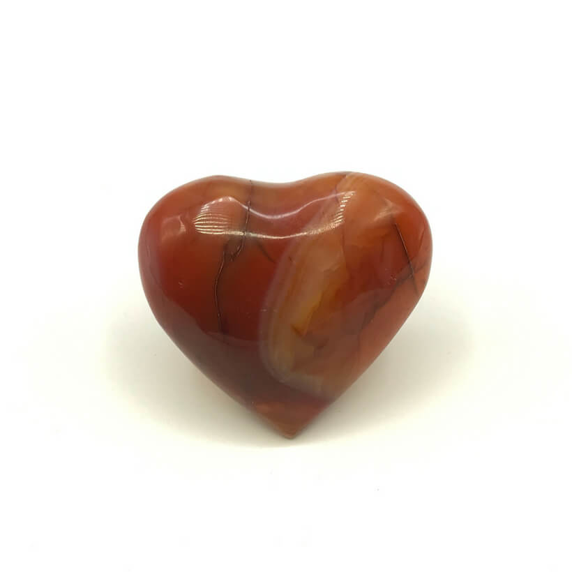 Rotes Karneol-Herzchen