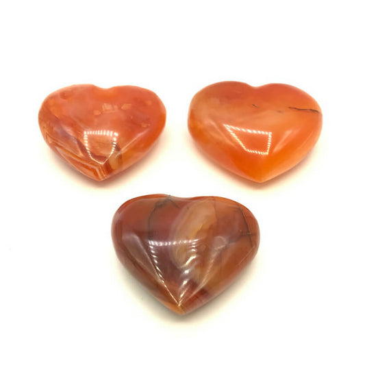 Rotes Karneol-Herzchen
