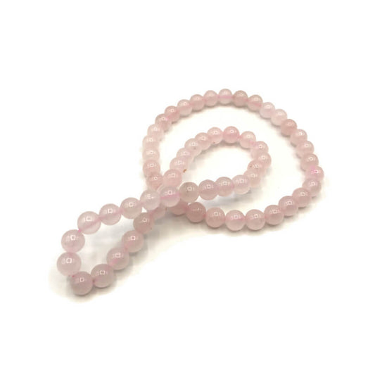 Armband Rosenquarz-Perlen